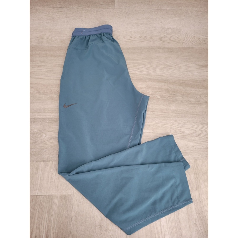 Nike Yoga Pants Men's Medium Aqua Green Dri-FIT Active Gym Training Joggers